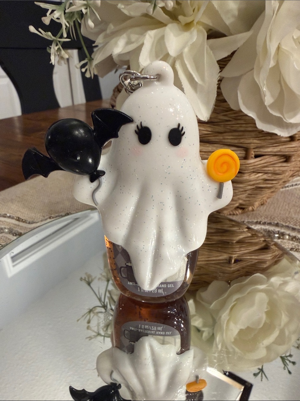 Bath and Bodyworks Party Ghost Pocket Bac holder + Pocket Bac hand sanitizer